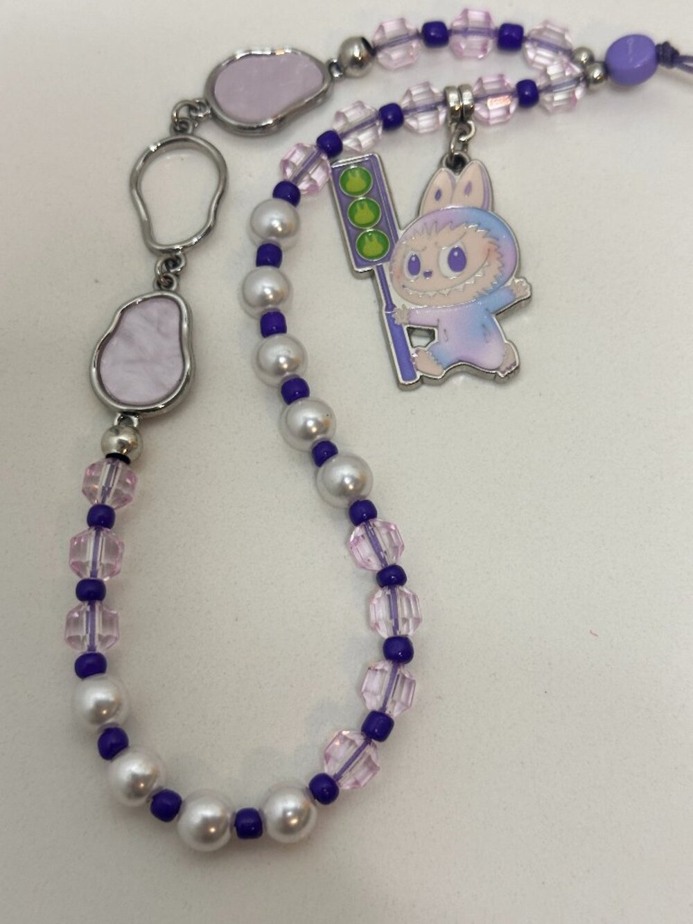POP MART Labubu The Monsters Big Into Energy “Luck” Phone Charm – Purple - Picture 2 of 7